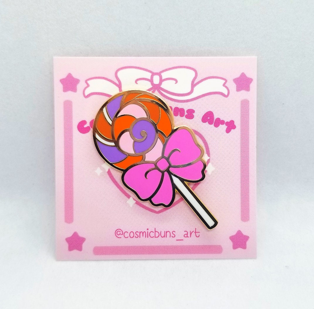 Halloween Enamel Pins - Spooky Candy Pin Set - Lollipops