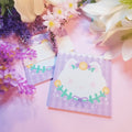 Purple Kitty Memo Pad: Gingham Cat Stationery