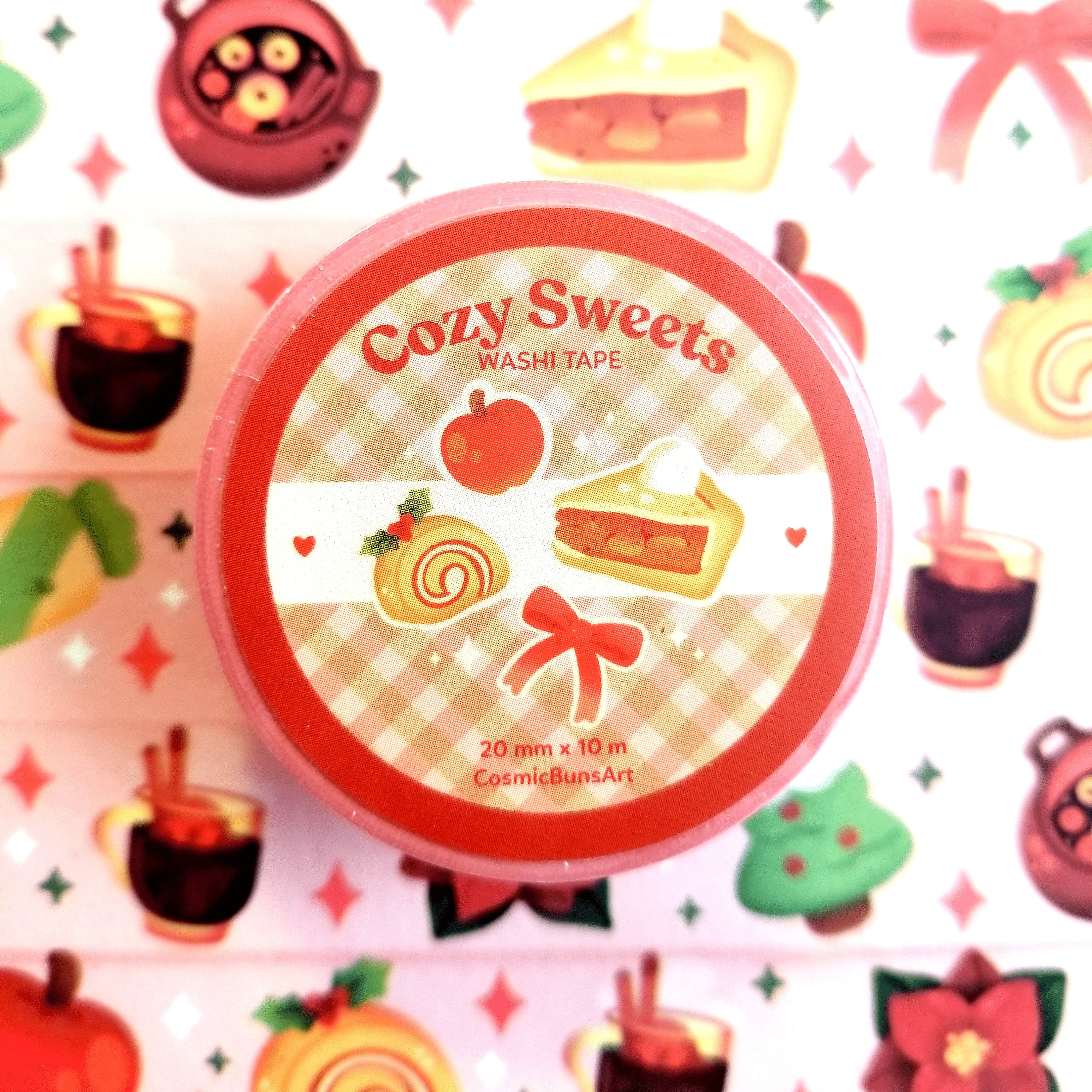 Cozy Sweets Washi Tape: Kawaii Holiday Stationery