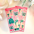 Winter Whimsy Waterproof Sticker Sheet: Kawaii Holiday Stickers