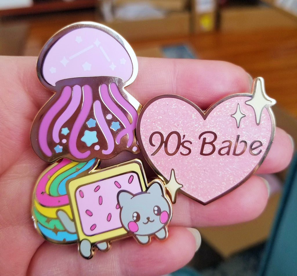 Stellar Jellyfish Hard Enamel Pin – Space Lapel Pin