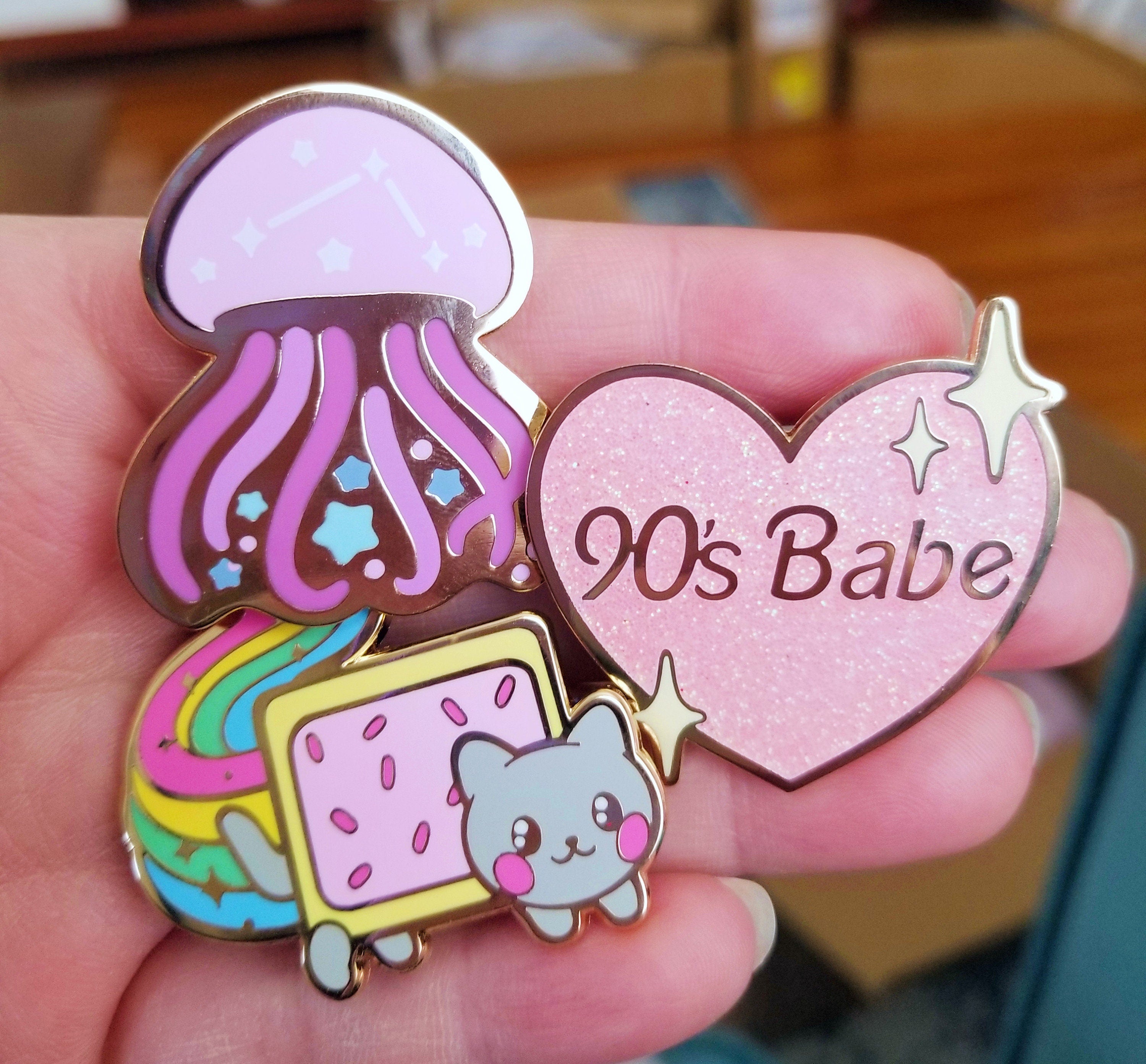 Stellar Jellyfish Hard Enamel Pin – Space Lapel Pin