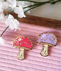 Amanita Muscaria Hard Enamel Pin: Witch's Garden Nature Pin (1.75 Inch)