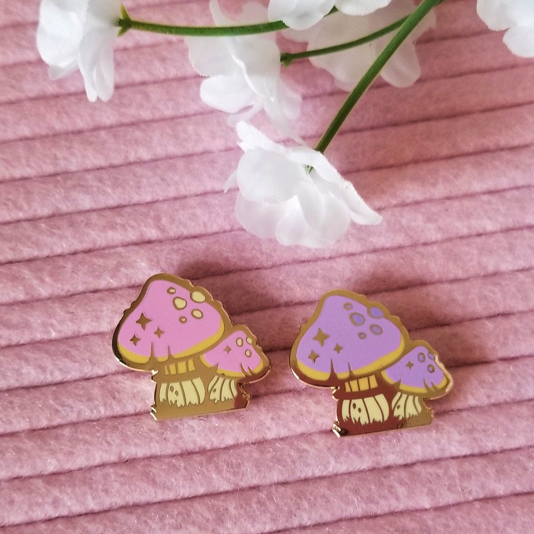 Witch's Garden - Amanita Muscaria - Witchy Hard Enamel Pin - Nature Pin - Mini Mushroom Pins