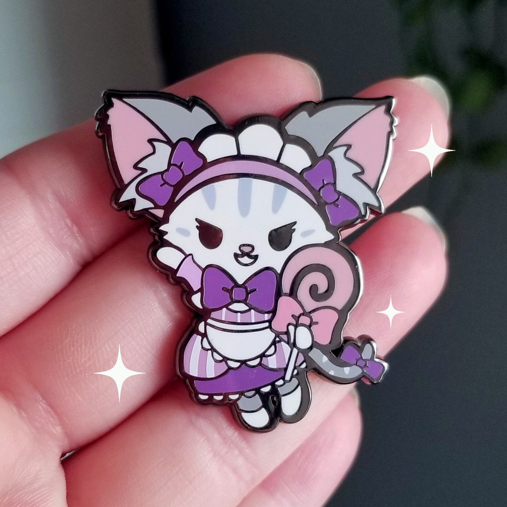 Kawaii Bunny Enamel Pin: Cosmic Buns Art - 1.75 Inch