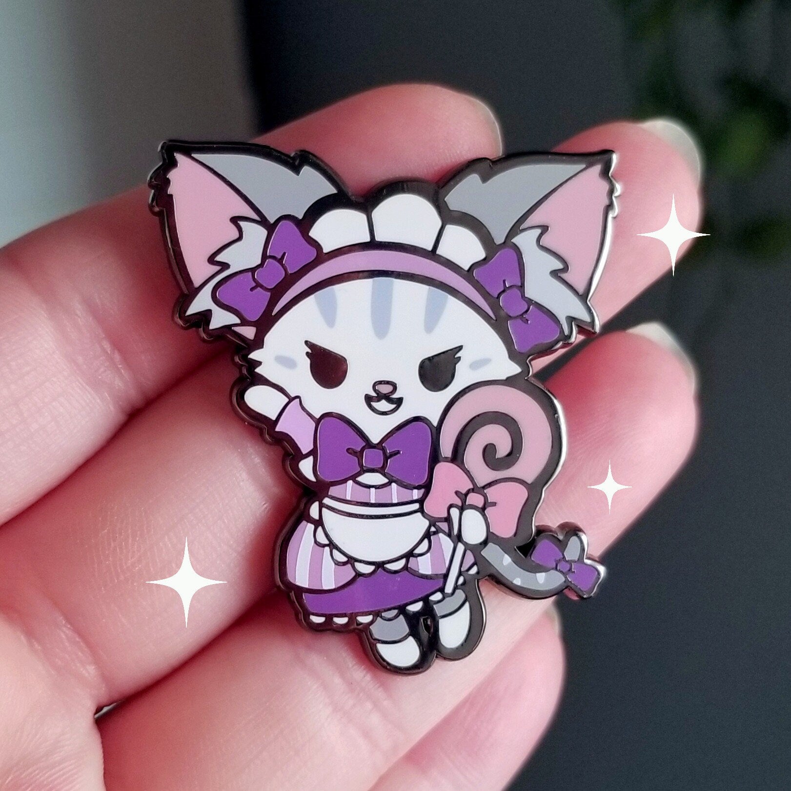 Kawaii Bunny Enamel Pin: Cosmic Buns Art - 1.75 Inch