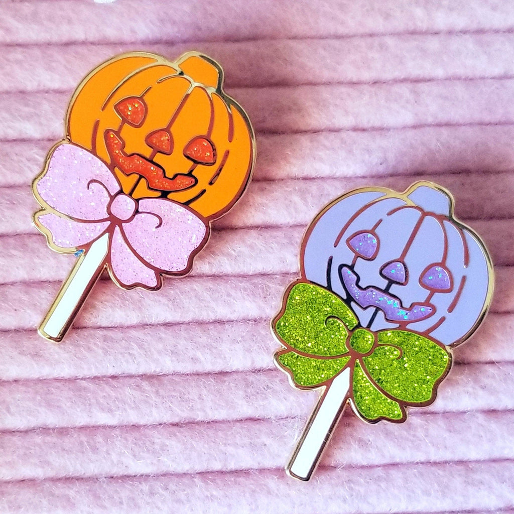 Halloween Enamel Pins - Spooky Candy Pin Set - Lollipops