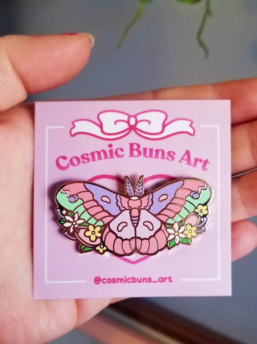Witch's Garden - Mystic Moth - Witchy Hard Enamel Pin - Nature Pin - Moth Pin