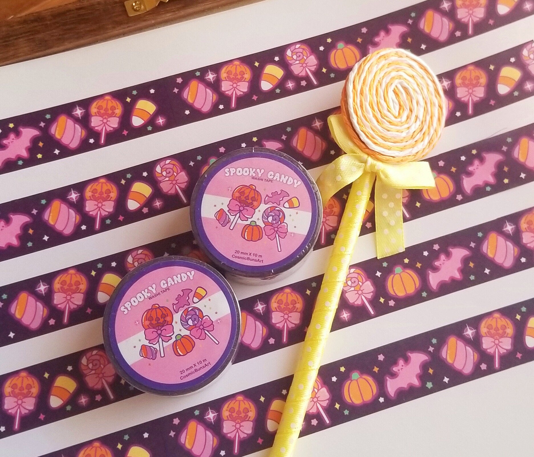 Spooky Candy Washi Tape: Halloween Kawaii Stationery