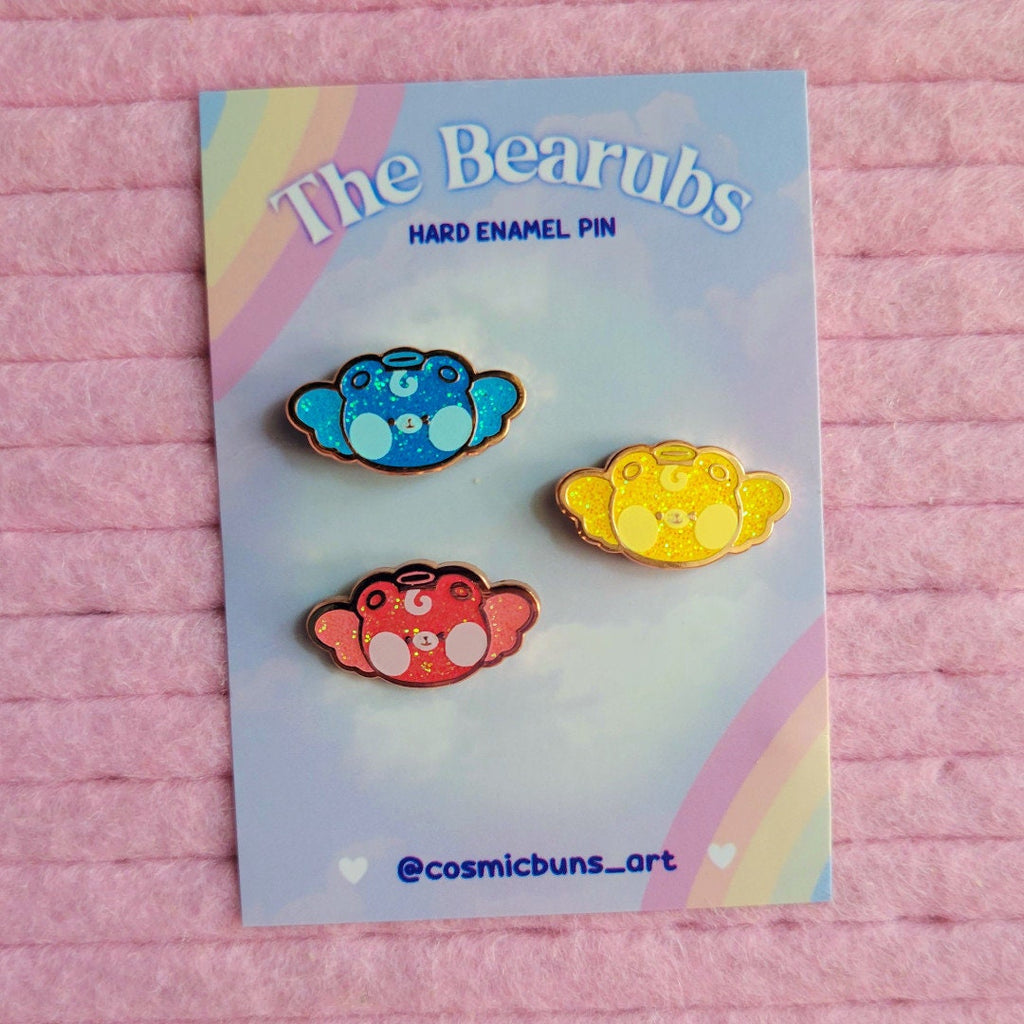 Bearub Baby Enamel Pin Set: Cosmic Kawaii Board Filler Pins