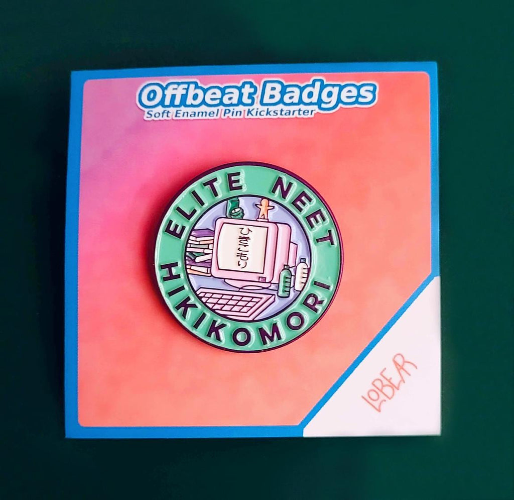 Elite Neet Hikikomori Enamel Pin - Funny Edgy Pin