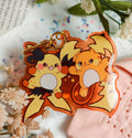 Pokemon Legends Z-A  – Mega Raichu X and Y Enamel Pin - Acrylic Keychain